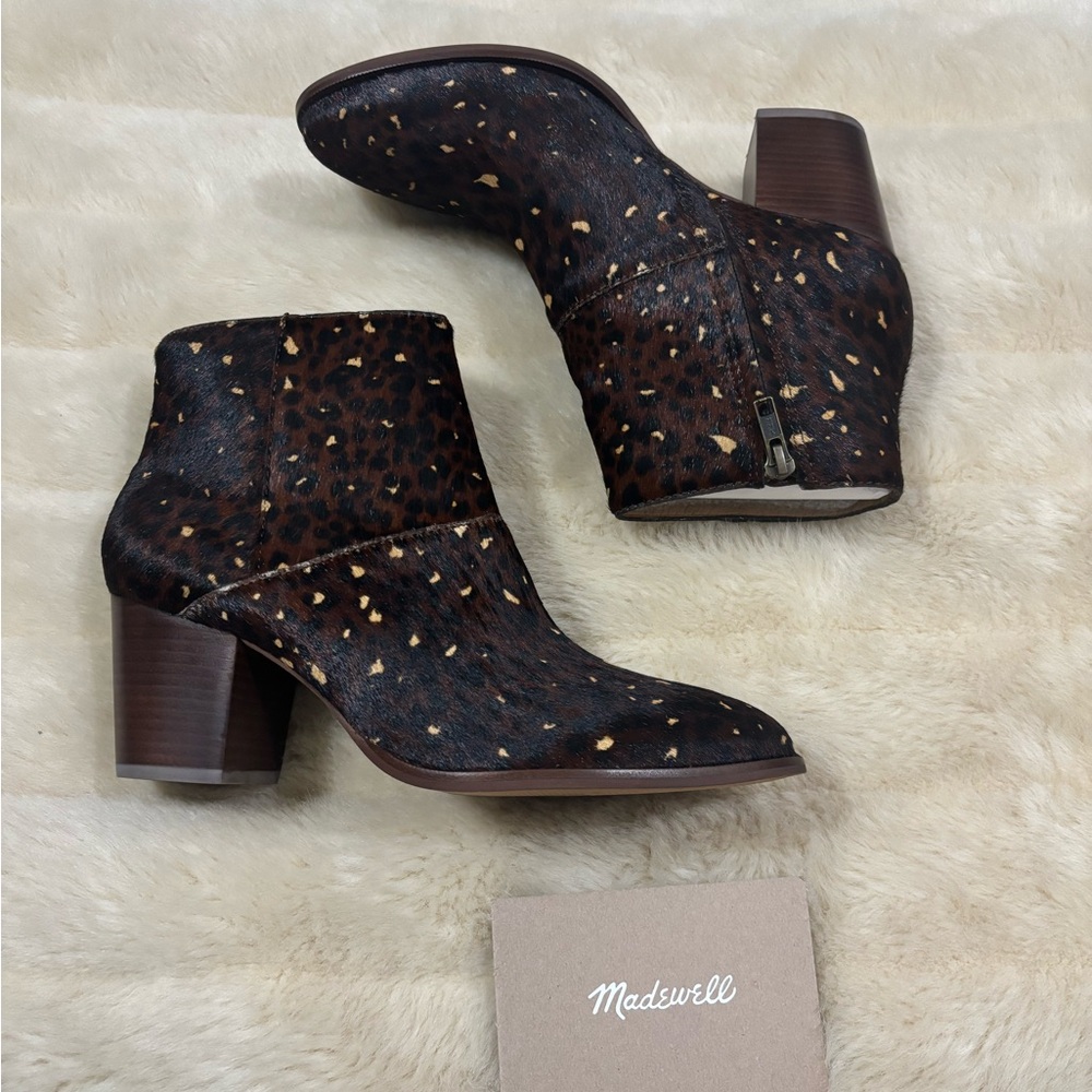 Madewell Women's Leopard Print Ankle Boots